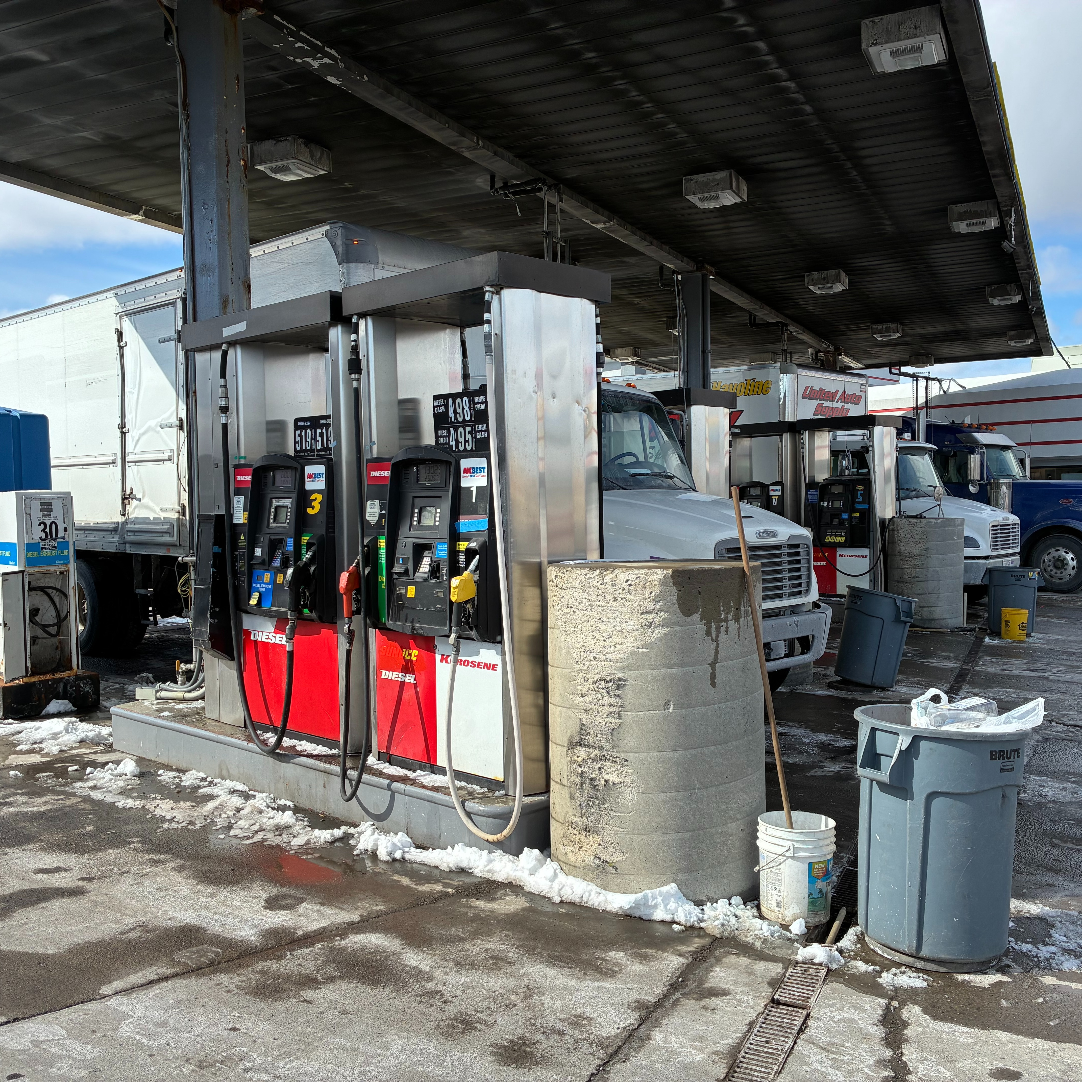 Local truck drivers on the rising prices of diesel fuel at the pump episode artwork