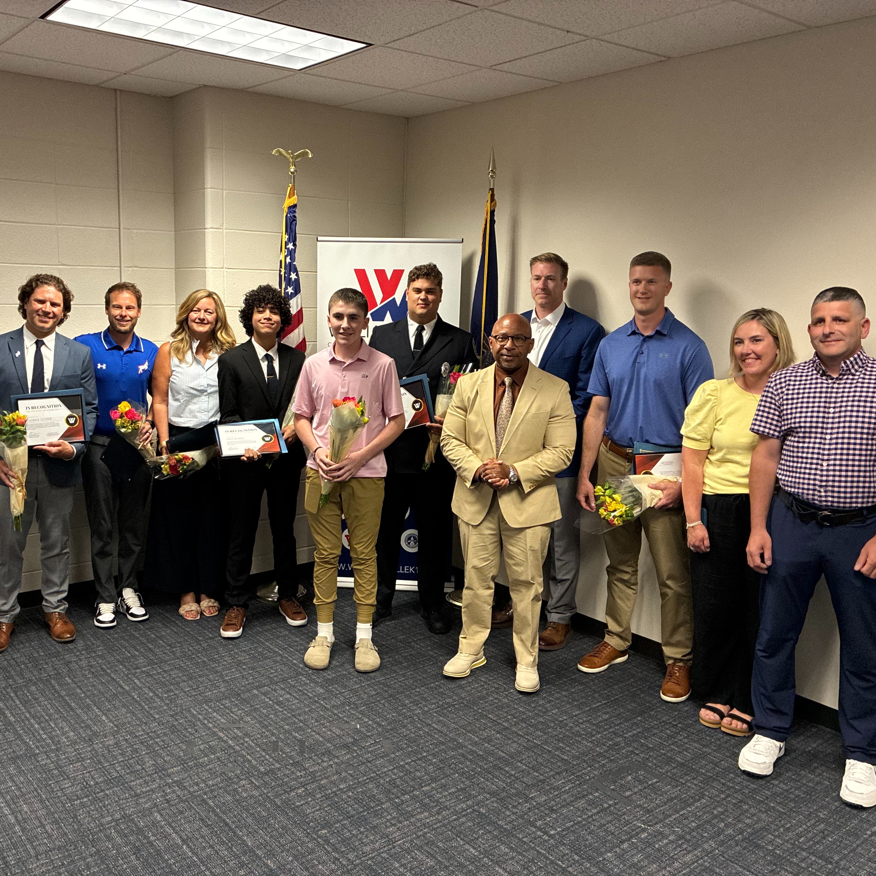 Williamsville Central School District recognizes the individuals who helped save the life of Ian Toutounji at Williamsville South High School on May 21 episode artwork