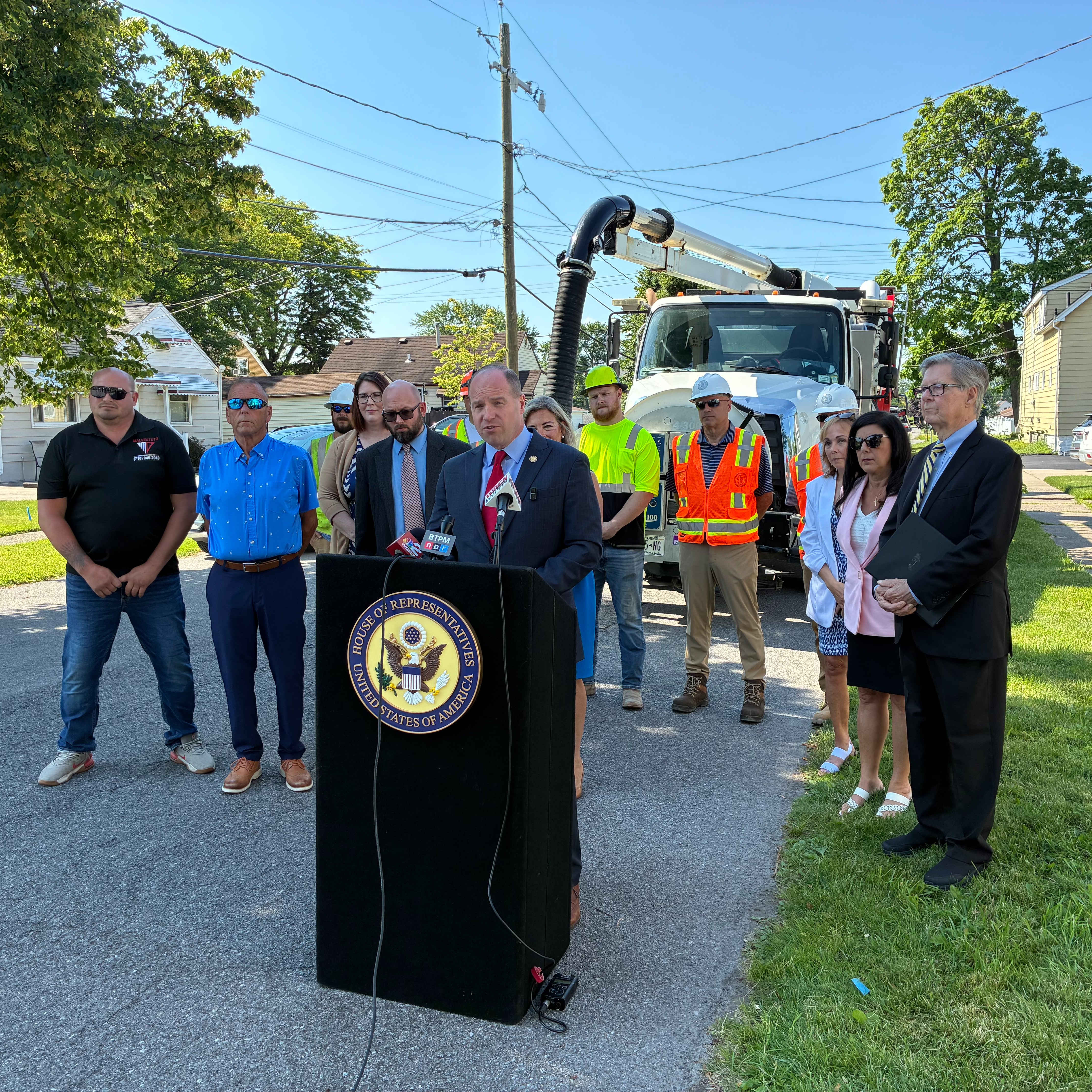 Congressman Tim Kennedy (NY-26) announces nearly $1 million in federal funding for the Erie County Water Authority's efforts to rid lead from water supplies episode artwork