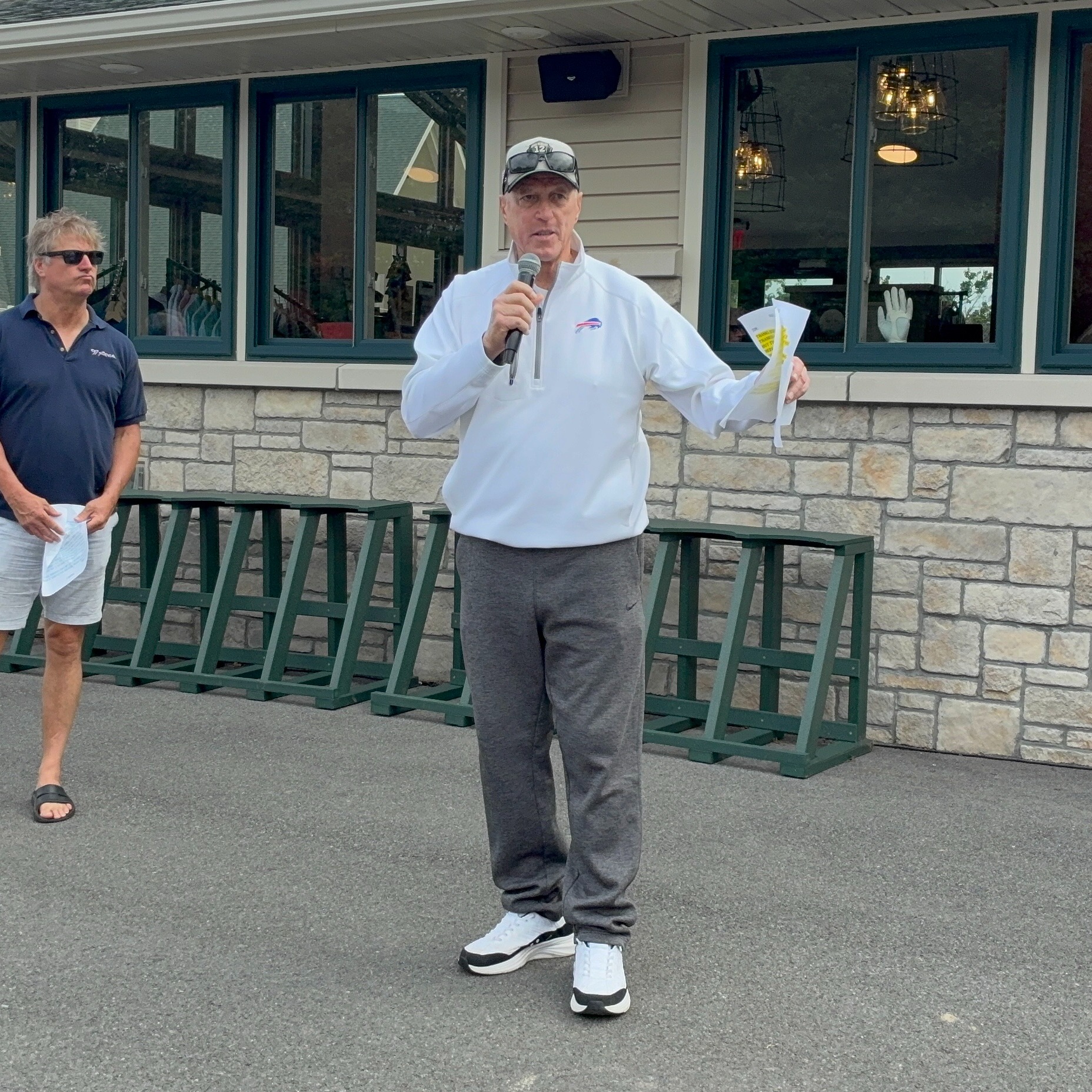 Bills Hall of Fame quarterback Jim Kelly at his annual celebrity golf tournament in Batavia episode artwork