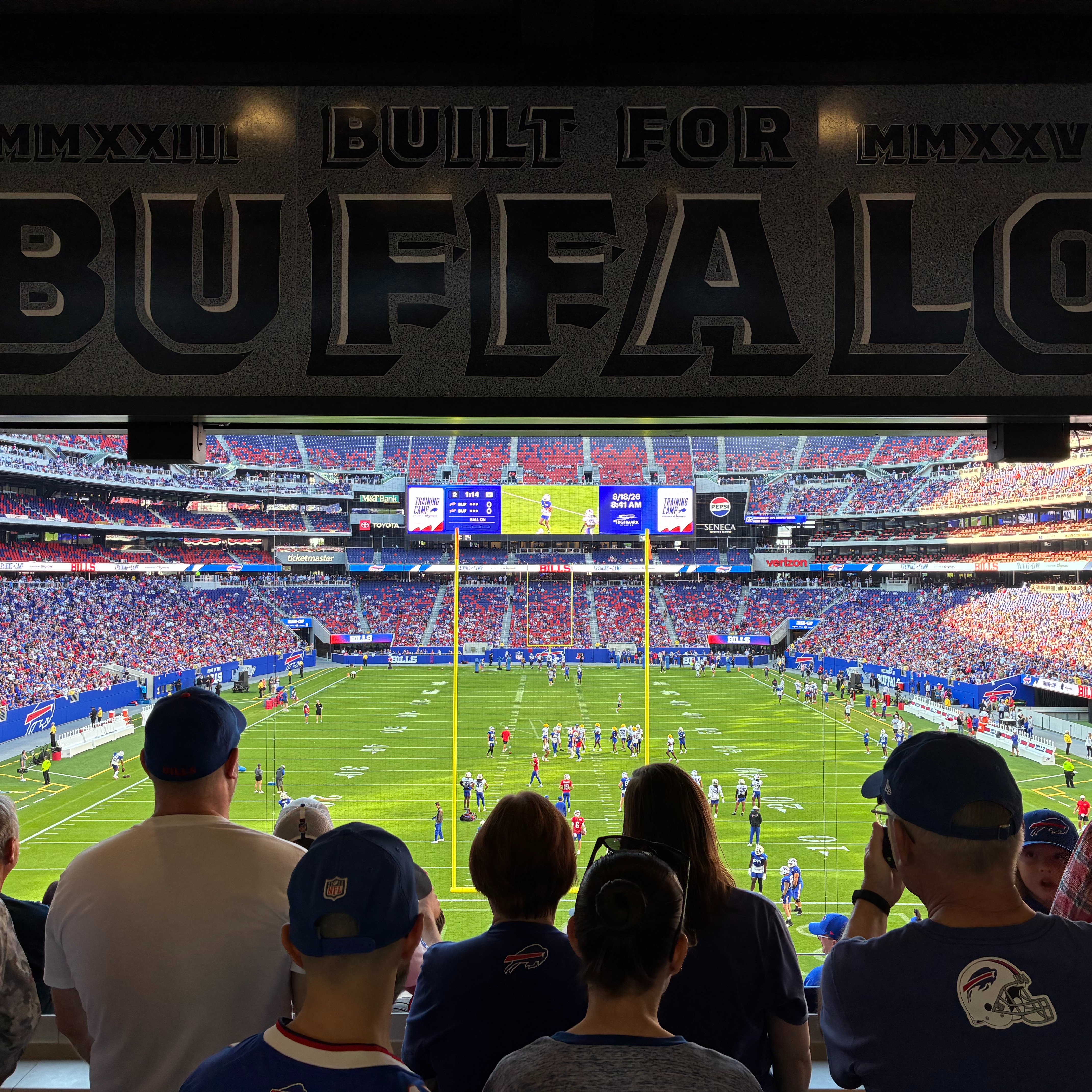 Bills fans taking in the new Highmark Stadium at the team's open practice in Orchard Park episode artwork