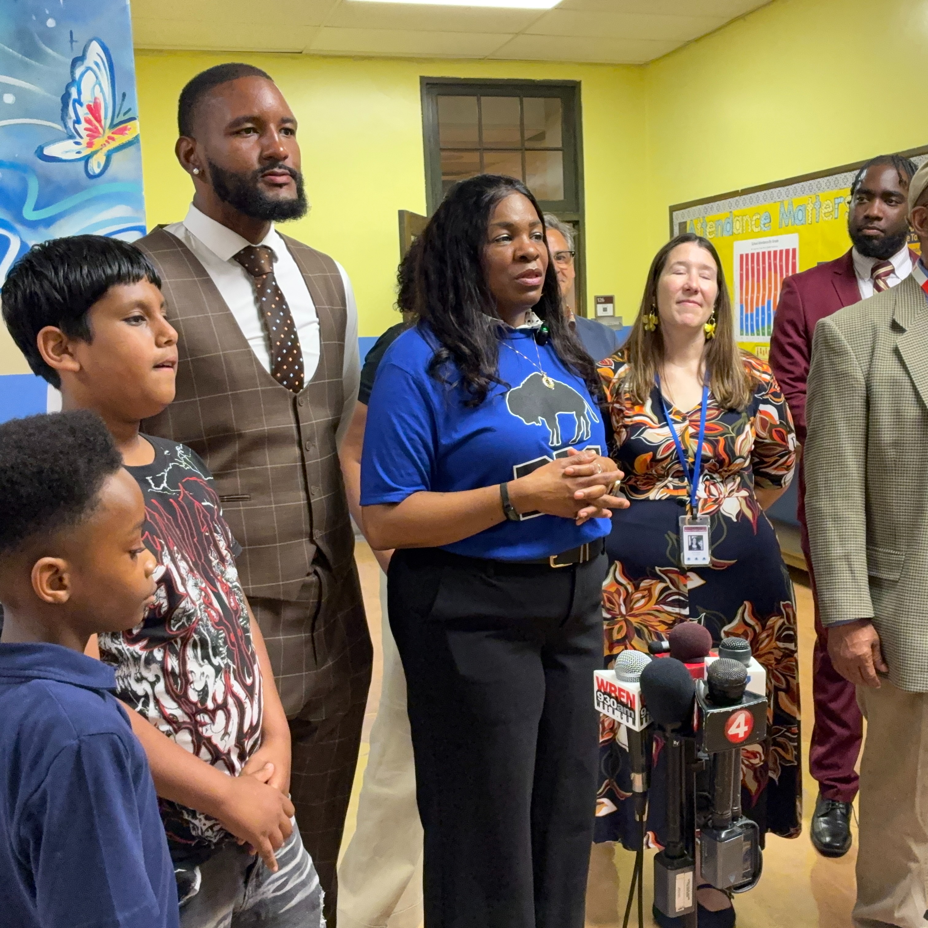 Buffalo Public Schools' interim superintendent Dr. Ebony Prophet-Bullock welcomes students back to school at Harriet Ross Tubman School on the city's East Side episode artwork