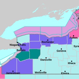 A gaggle of weather advisories are posted for WNY episode artwork