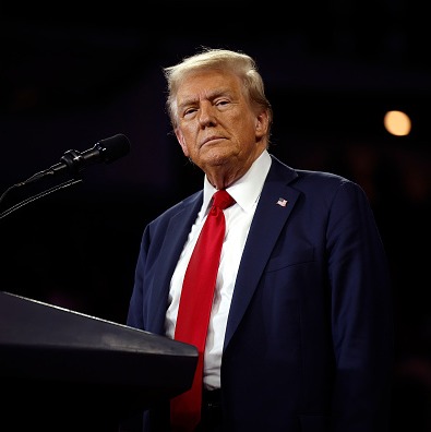 Former President Trump is in Chicago today