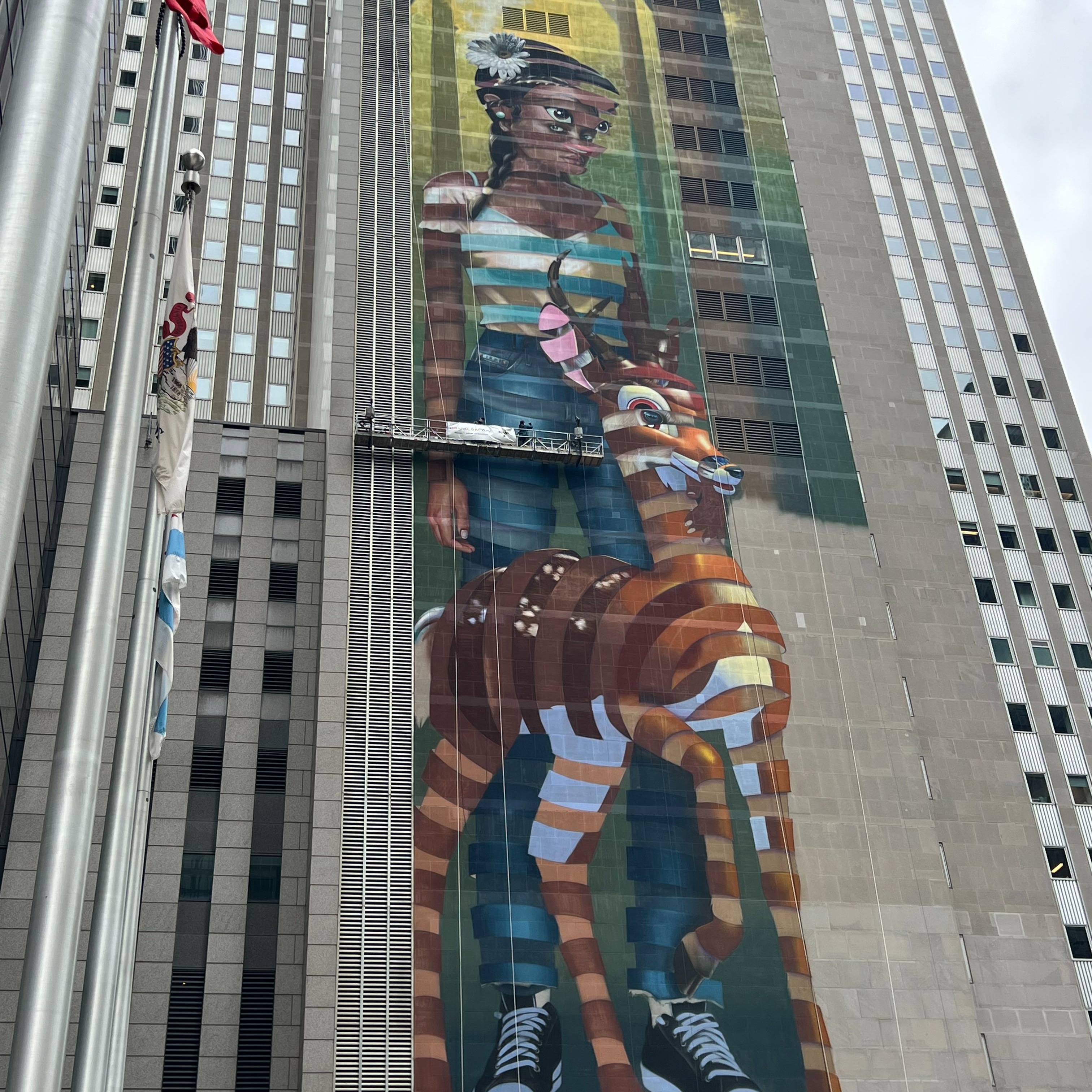 Prudential Building's new mural calls for environmental justice