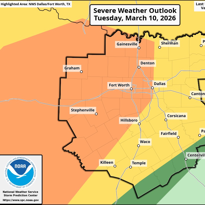 Severe weather returns to parts of north Texas later today episode artwork