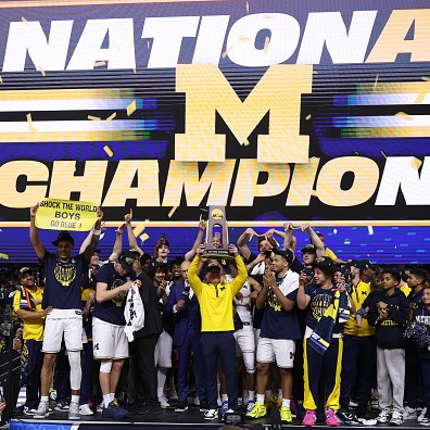 Michigan fans celebrate, set fires after team wins NCAA Championship episode artwork