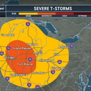 High winds, hail, isolated tornado possible in southeast Michigan today episode artwork