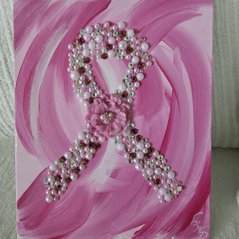 Local breast cancer survivor empowers others navigating life post-treatment episode artwork