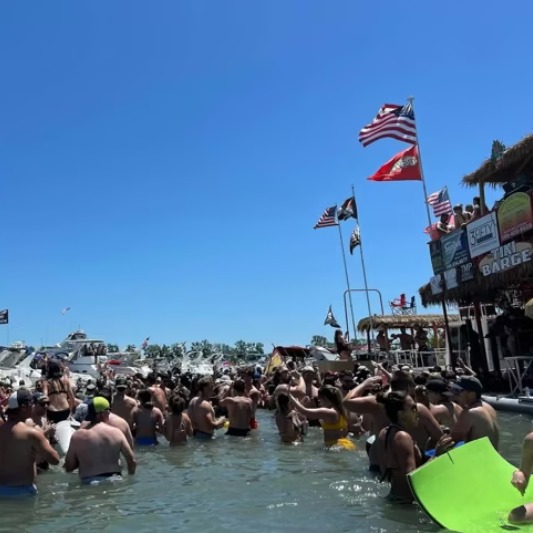 Jobbie Nooner, wild boat party on Lake St. Clair, happening Friday episode artwork
