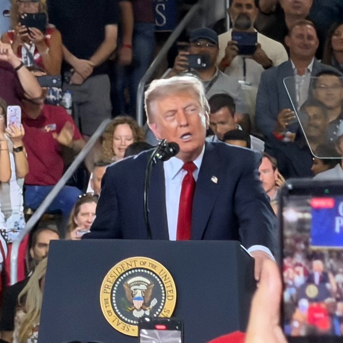 Trump defends tariffs during speech at GM Proving Grounds in Milford episode artwork
