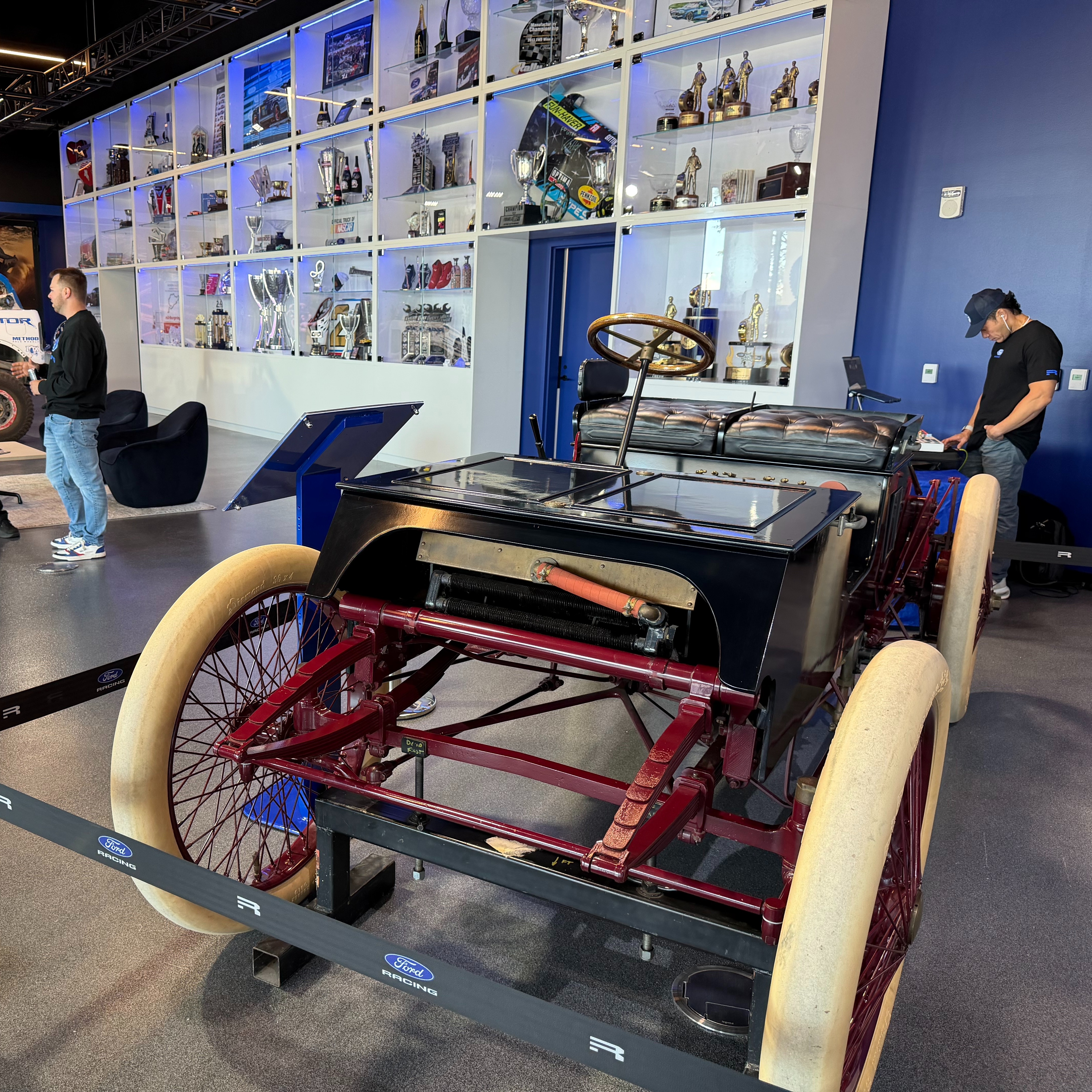 It's essentially a museum dedicated to Ford Racing episode artwork