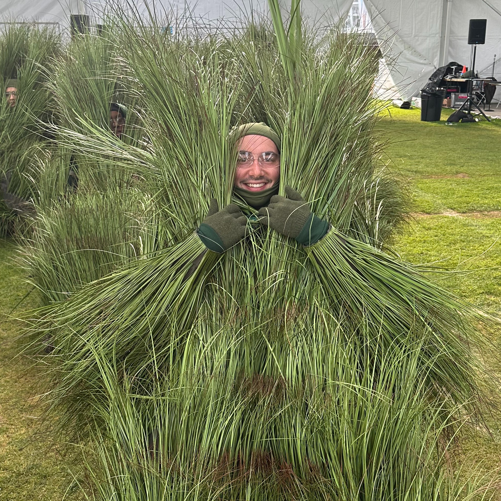 Austin Klapman "Grass Person" in Bad Bunny's SB Halftime Austin Klapman "Grass Person" in Bad Bunny's SB Halftime
