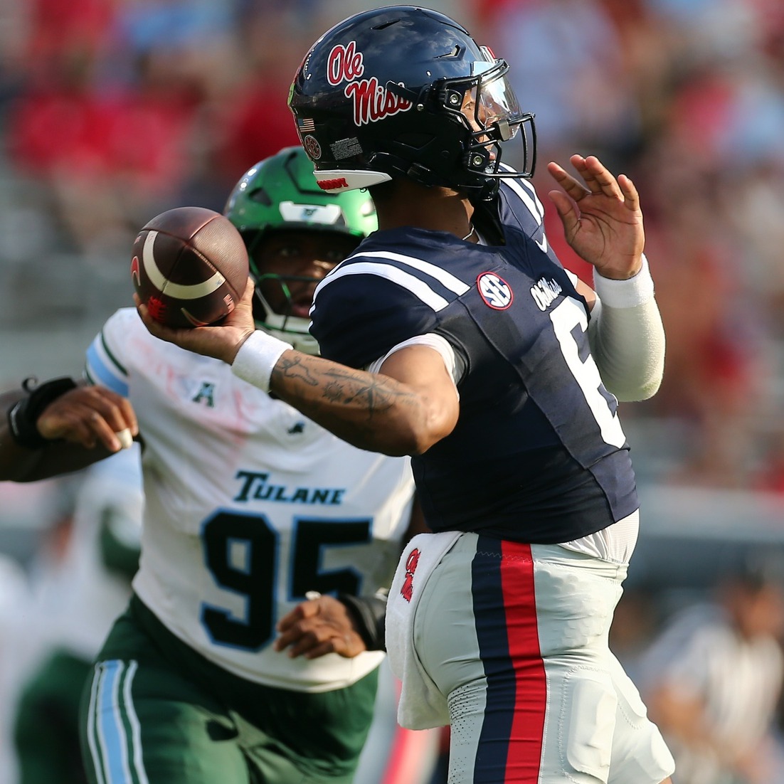 J&J Show Ole Miss/SEC - Trinidad Chambliss starting QB vs. LSU