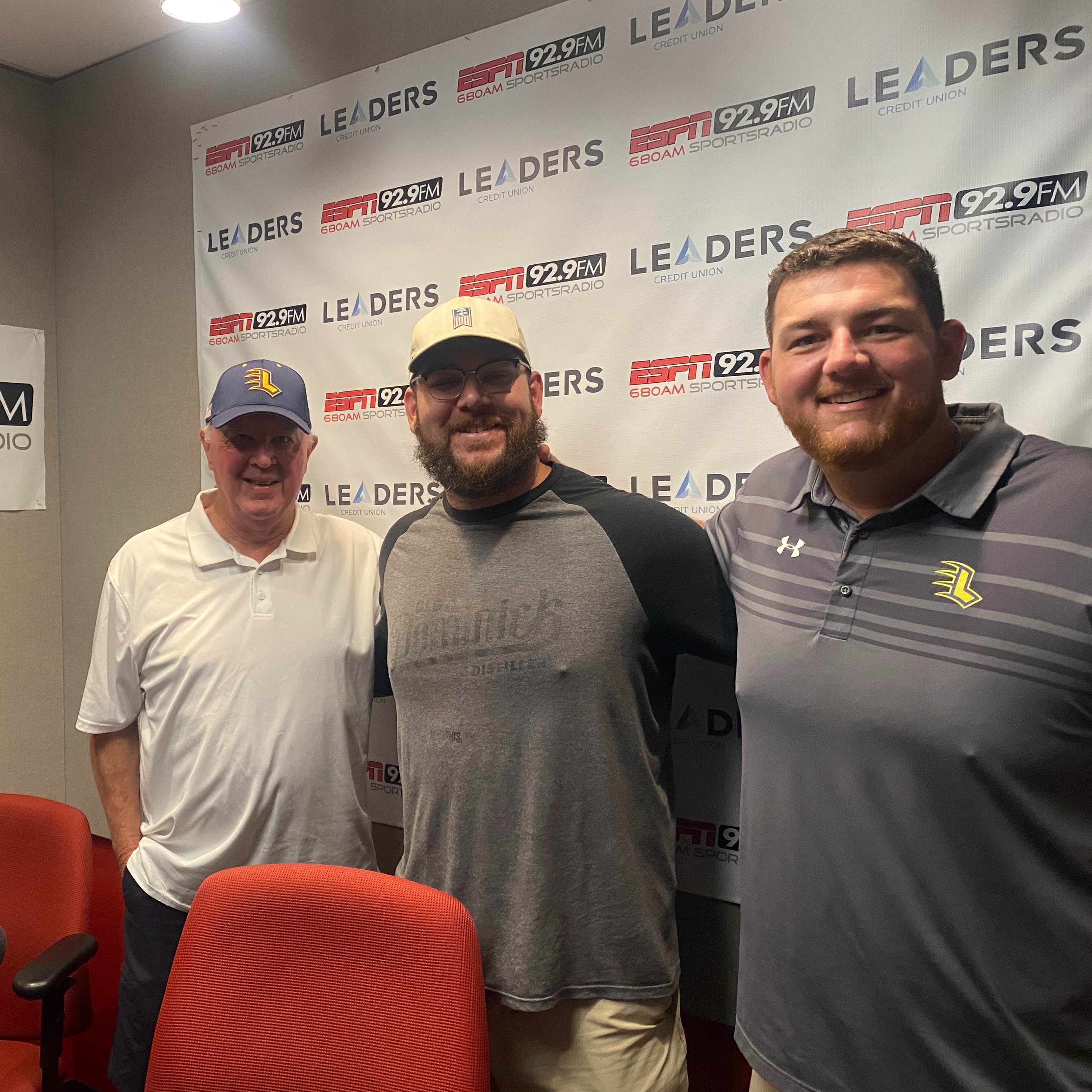 New Coach Herrington & Co-Coach/Legendary TSSAA Coach Buster Kelso in-studio with Gabe Kuhn on 92.9 FM ESPN episode artwork