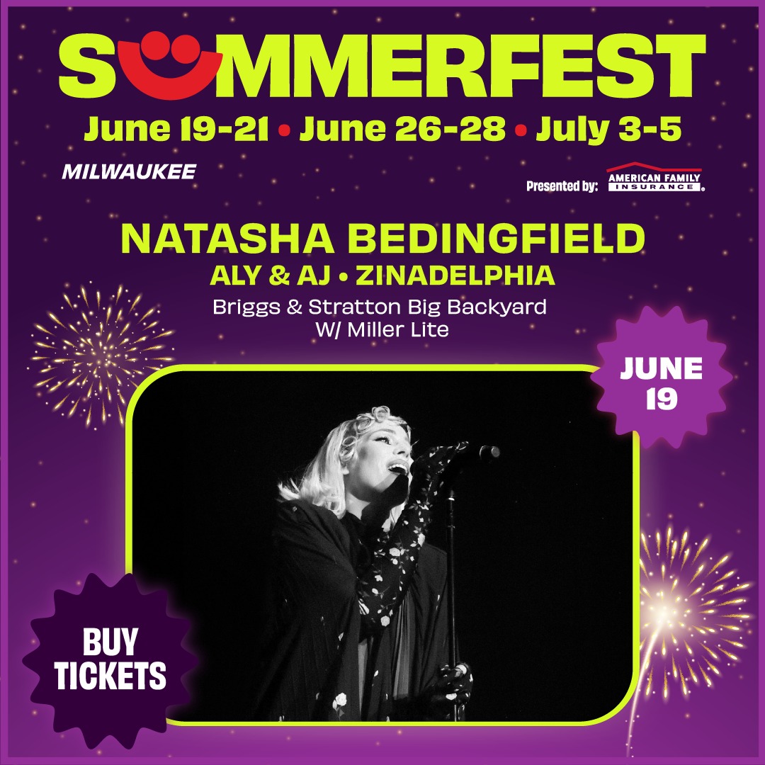 Maddie from Greenfield won pit passes for Natasha Bedingfield