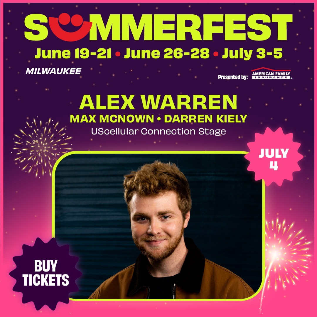 Shawn from Oconomowoc won Pit Wristbands to Alex Warren!