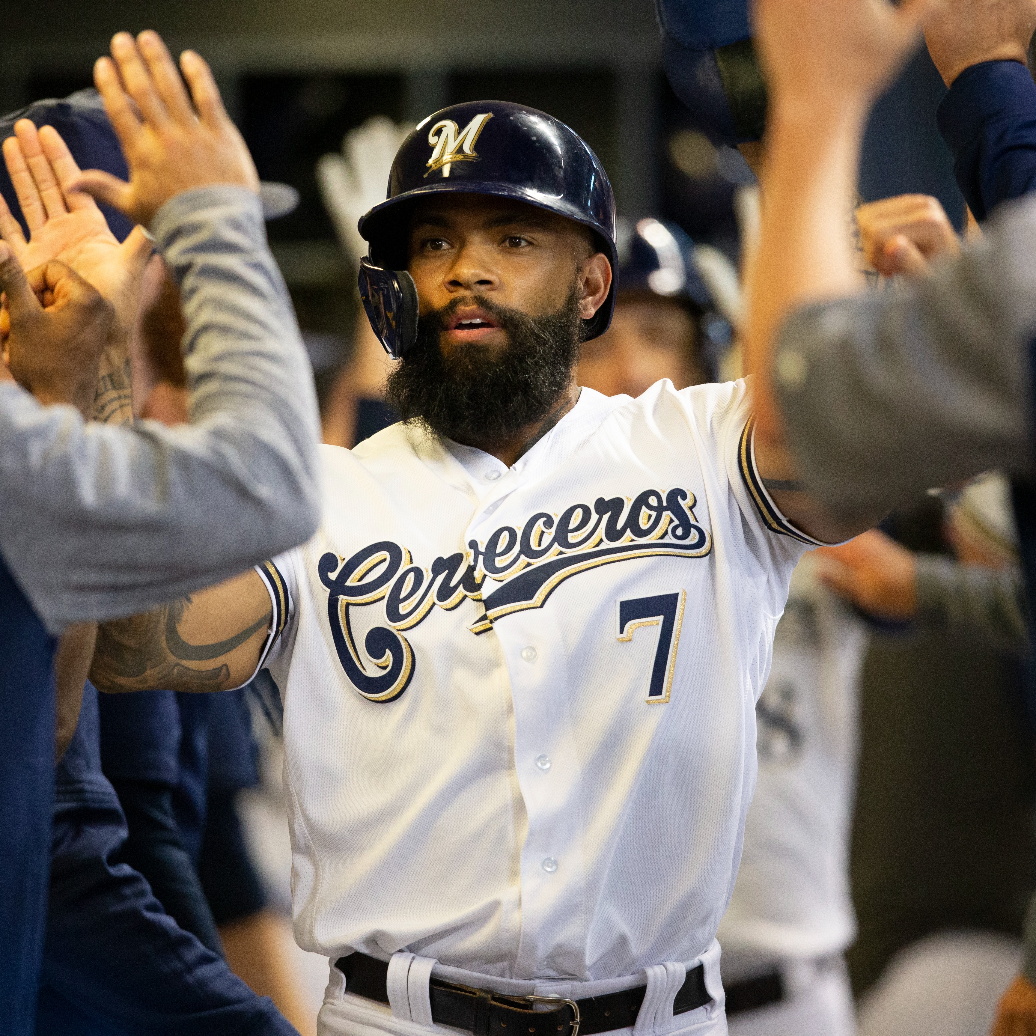 Brewers alum Eric Thames joined the show to invite you the Home Run Derby! episode artwork