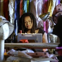 Nothing and no one was going to stop Angie Sandifer once she started making her hats episode artwork