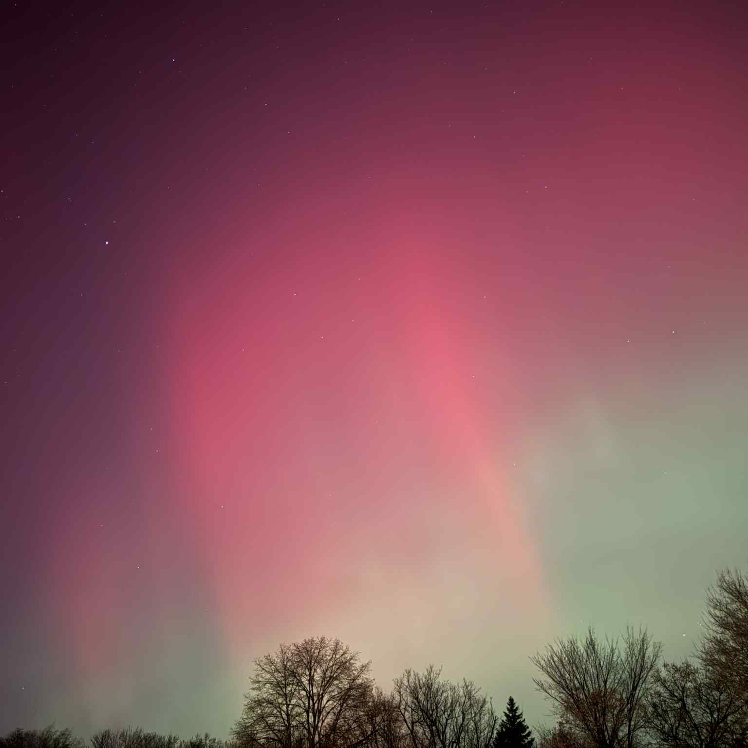 A light show to remember in the skies around CCO Land on Tuesday night.