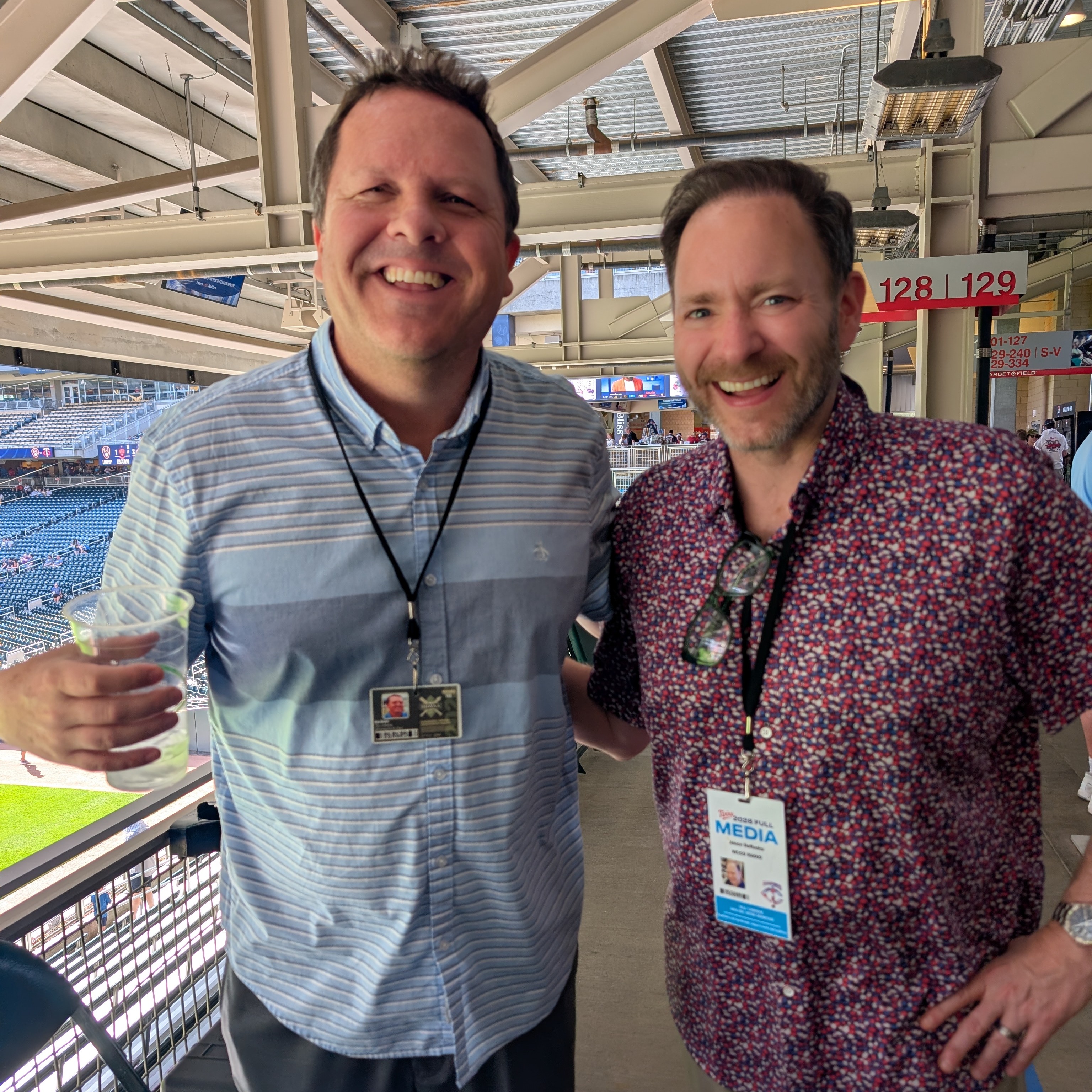 Dan Hayes with lots of Twins news episode artwork