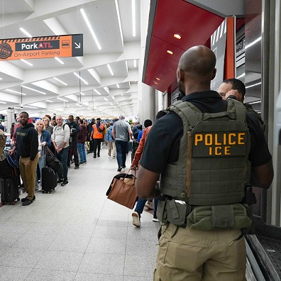 What's your one word reaction to ICE getting called to help with airport security lines?