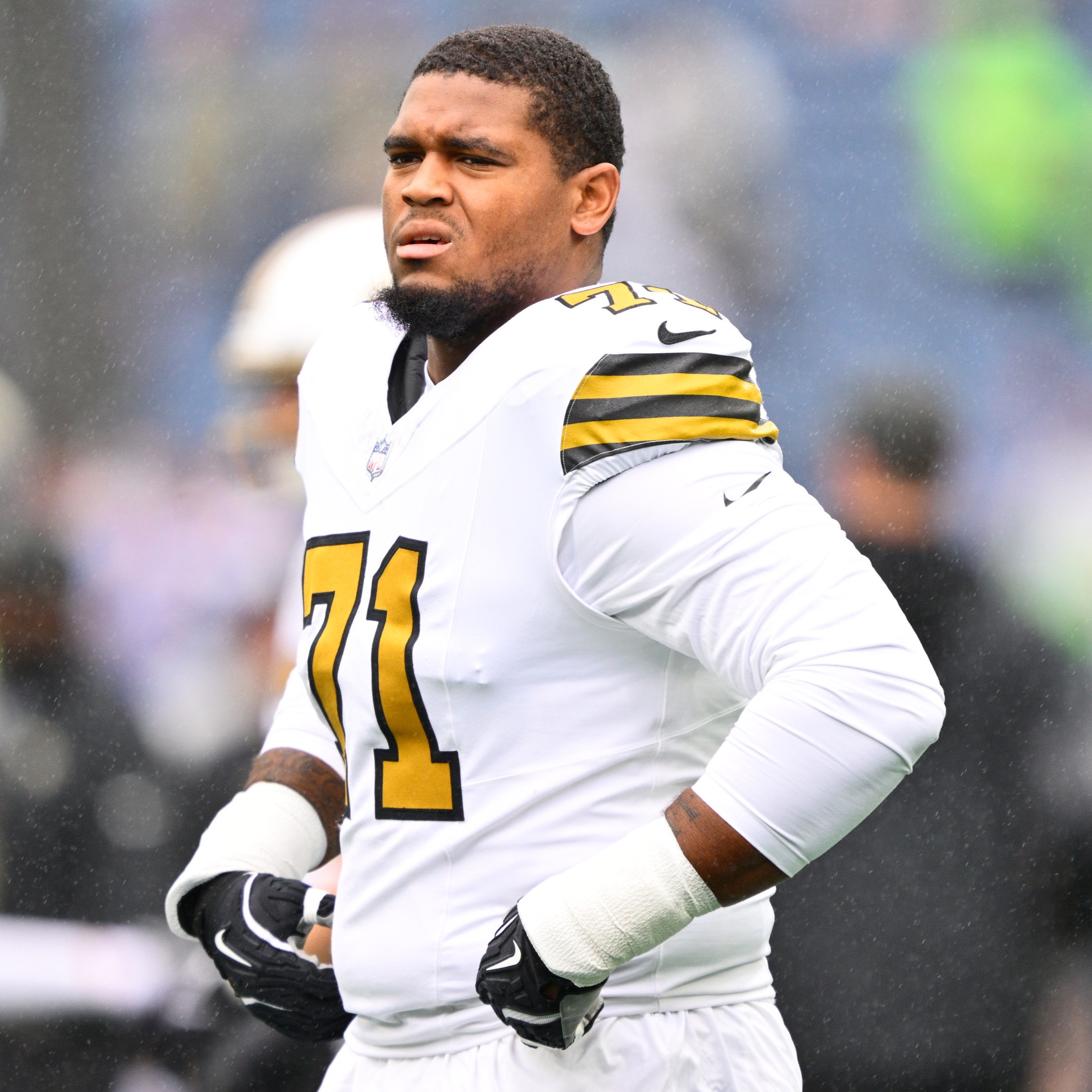 Evans: The Saints' offensive line has battled injuries with a "next man up" mentality