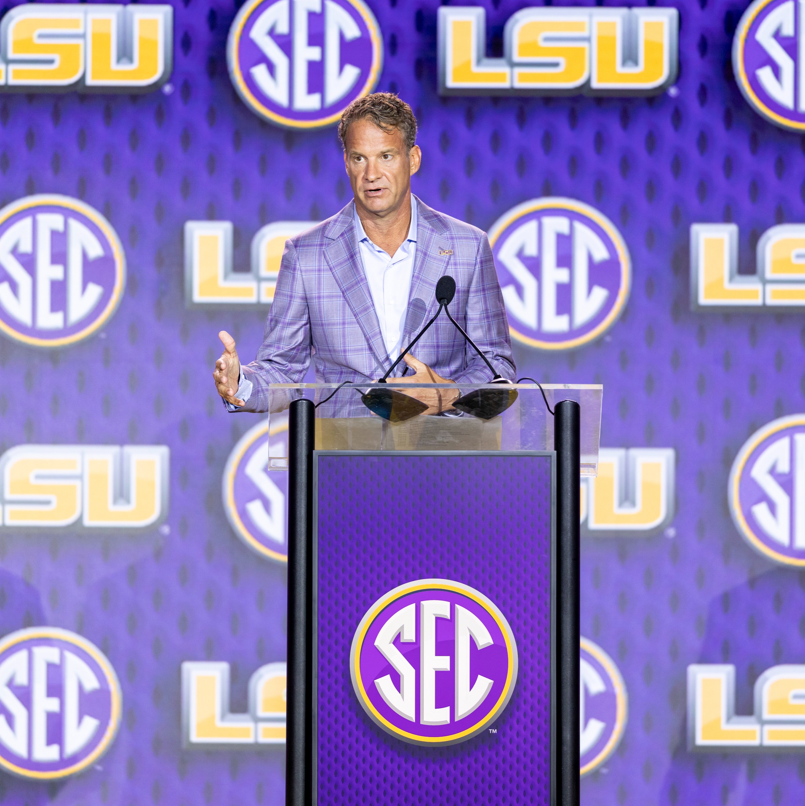 Lane Kiffin's opening filibuster at SEC Media Days was "calculated" episode artwork