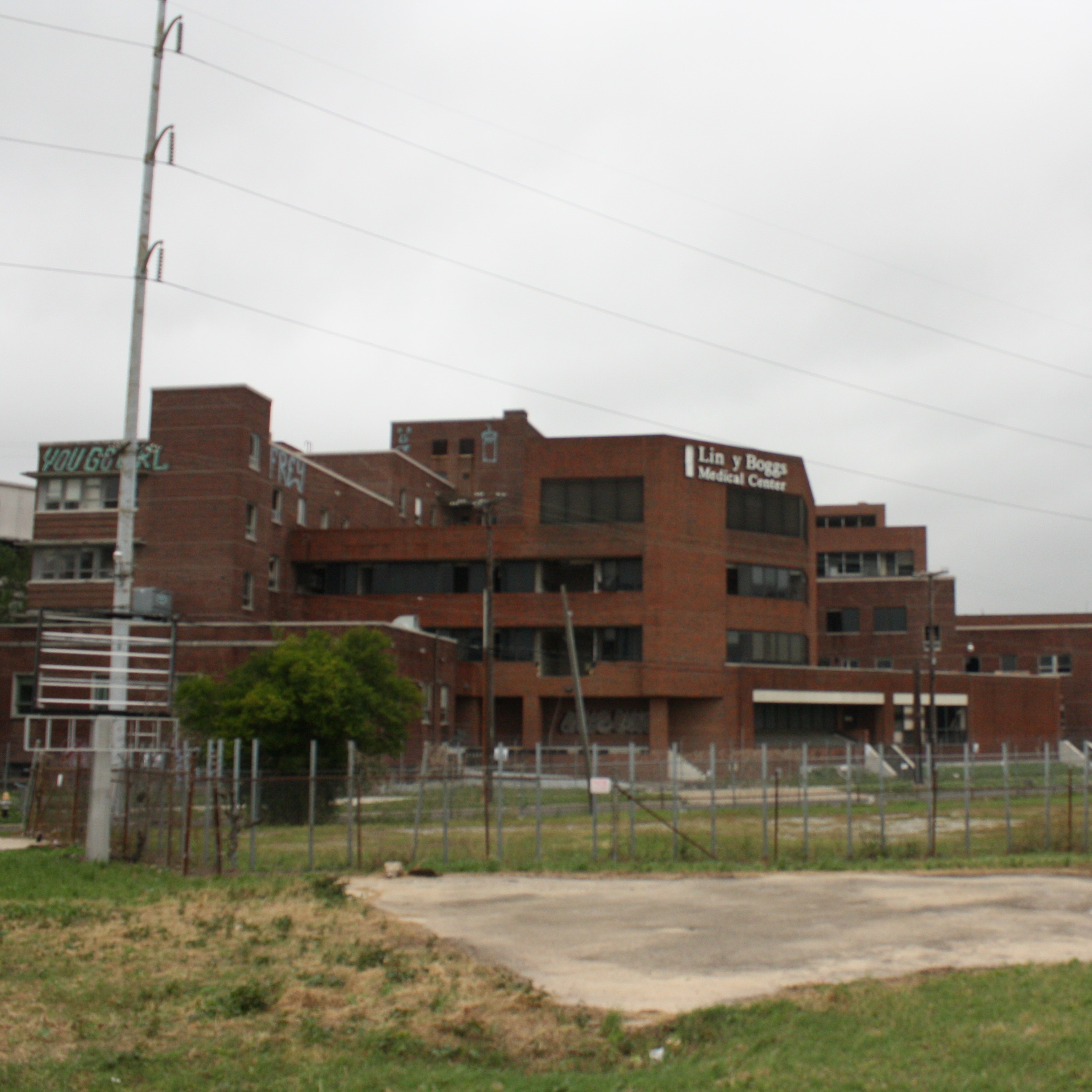Demolition finally begins at the long-abandoned Lindy Boggs Medical Center