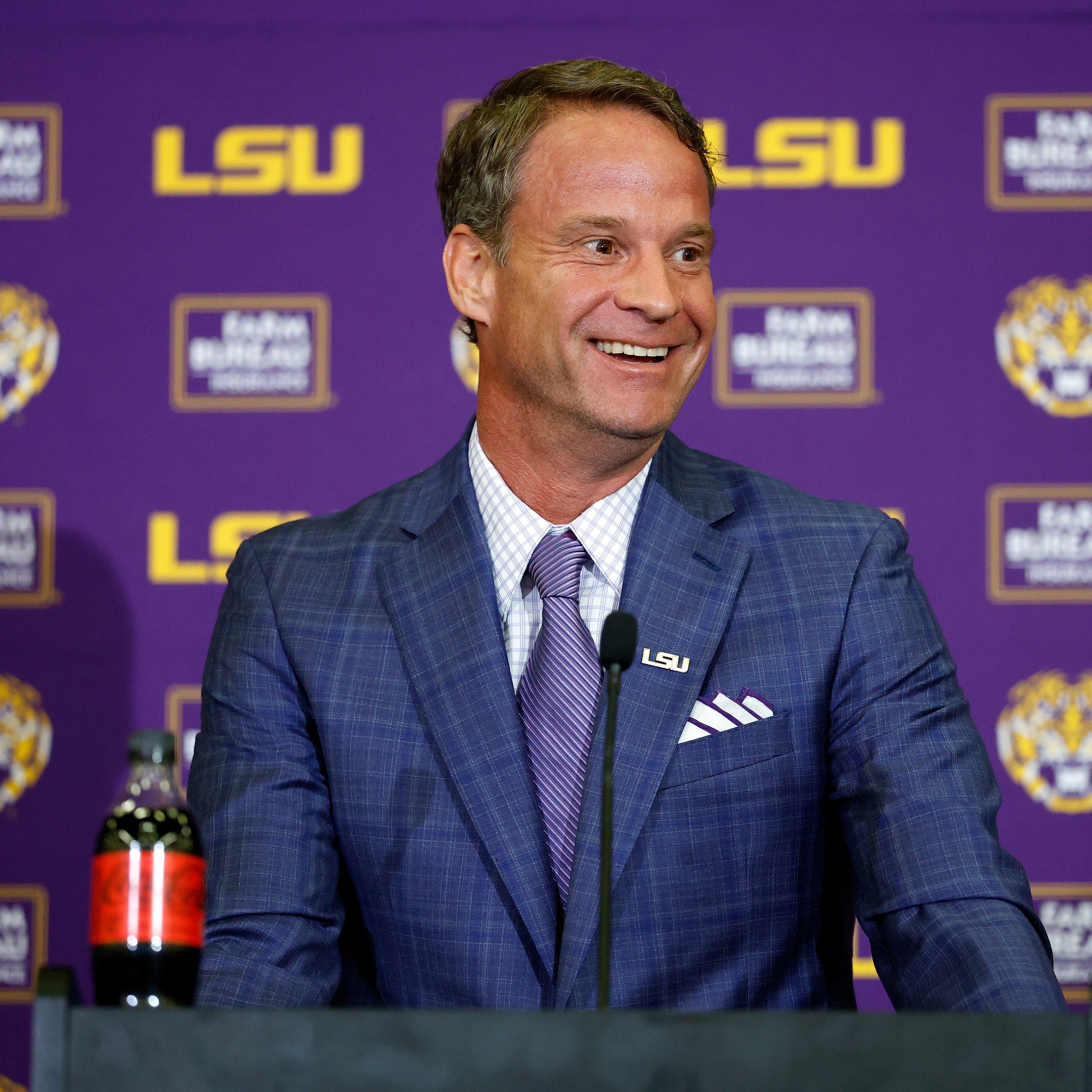 Hour 3: Lane Kiffin is happy with the development of LSU's offensive line during the Spring episode artwork