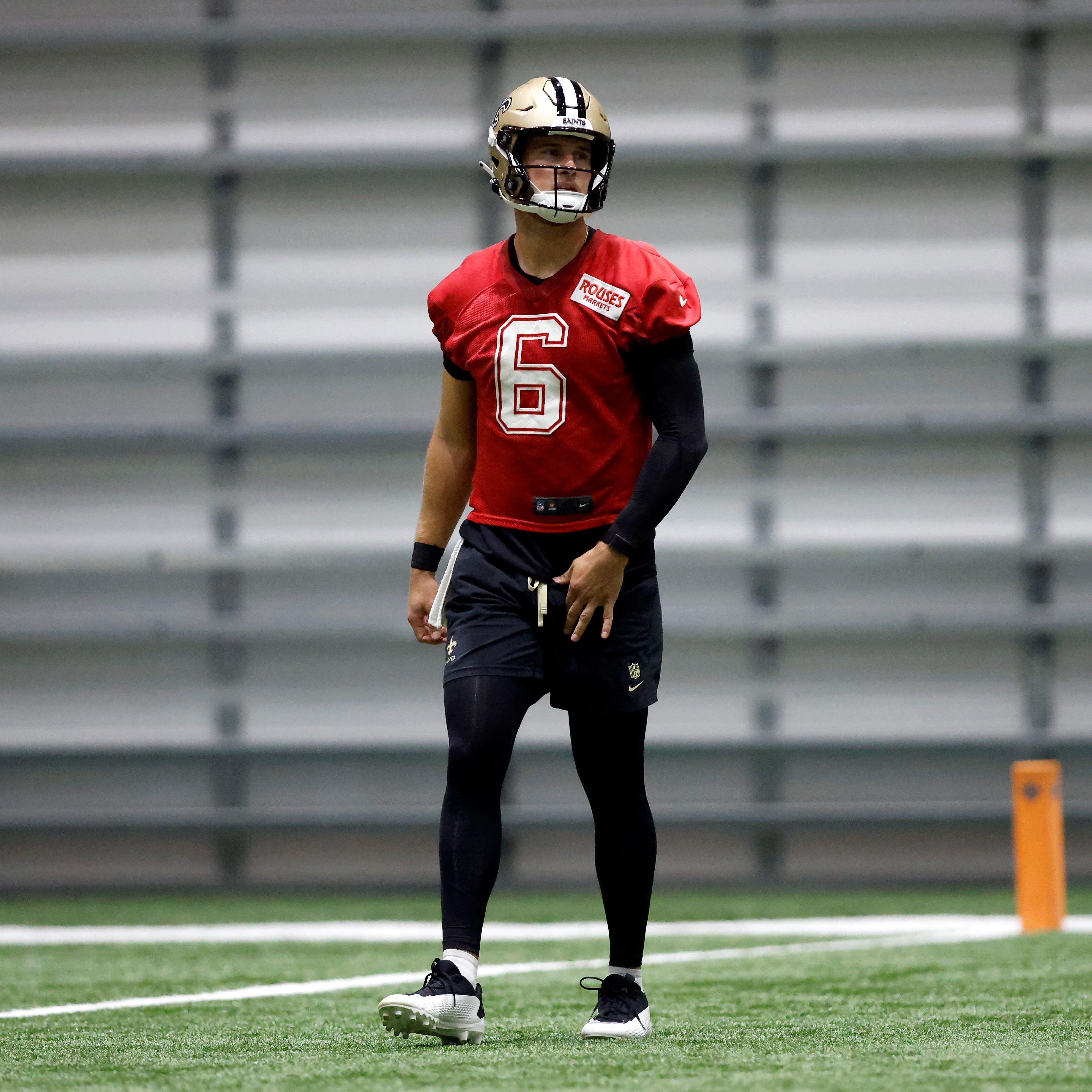 Tyler Shough showed "pure leadership" in the Saints' San Diego workout episode artwork