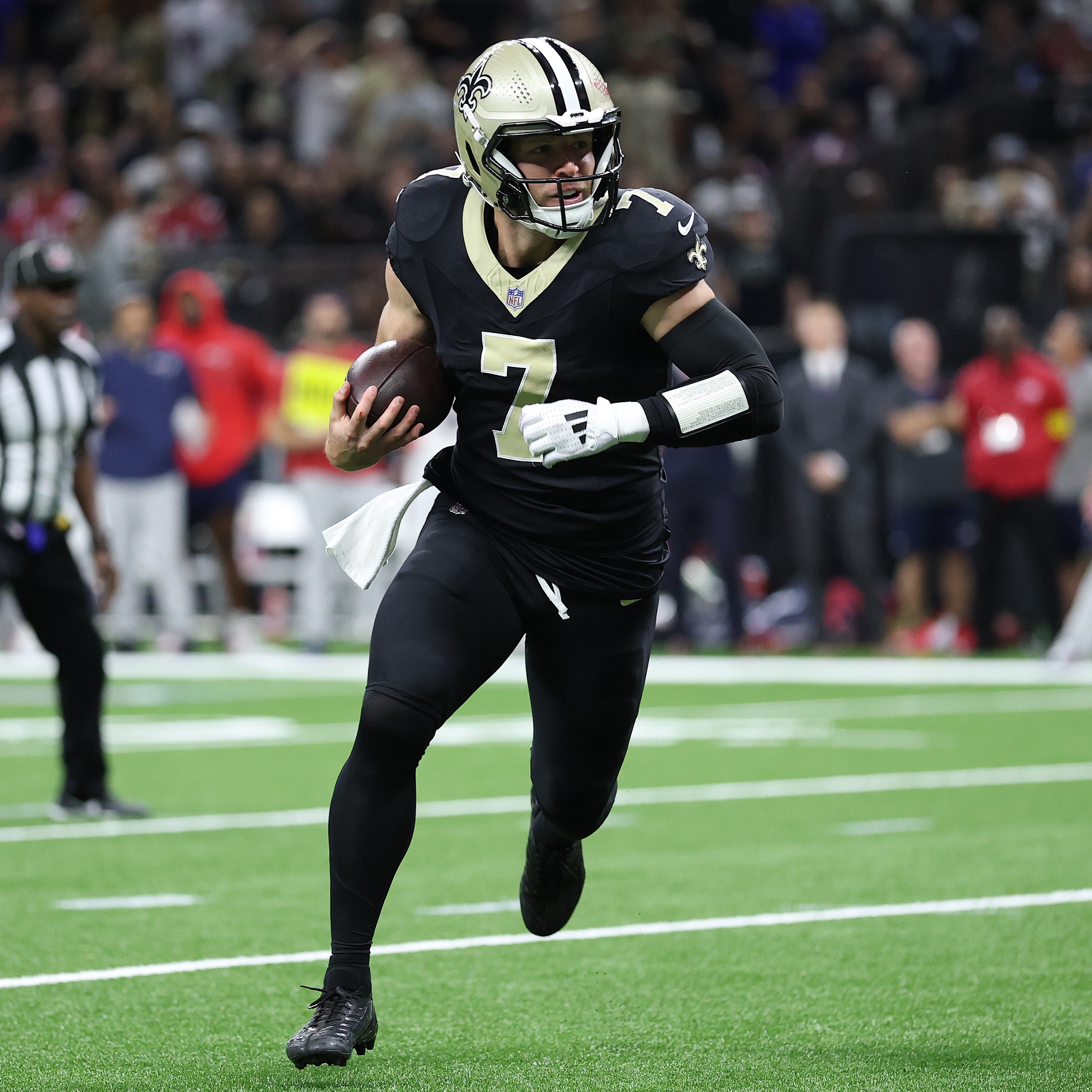 Taysom Hill's time in New Orleans is done, but he was amazing in the black-and-gold episode artwork