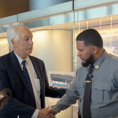 NYPD officer who was abducted as a boy reunites with cops who rescued him