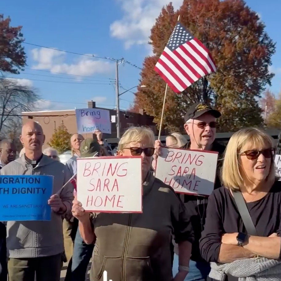 Staten Island residents rally for the release of an 18-year-old detained by ICE