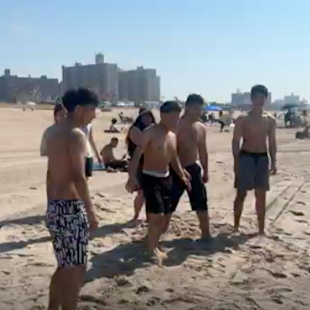 New Yorkers cool off at Coney Island during extreme heat episode artwork