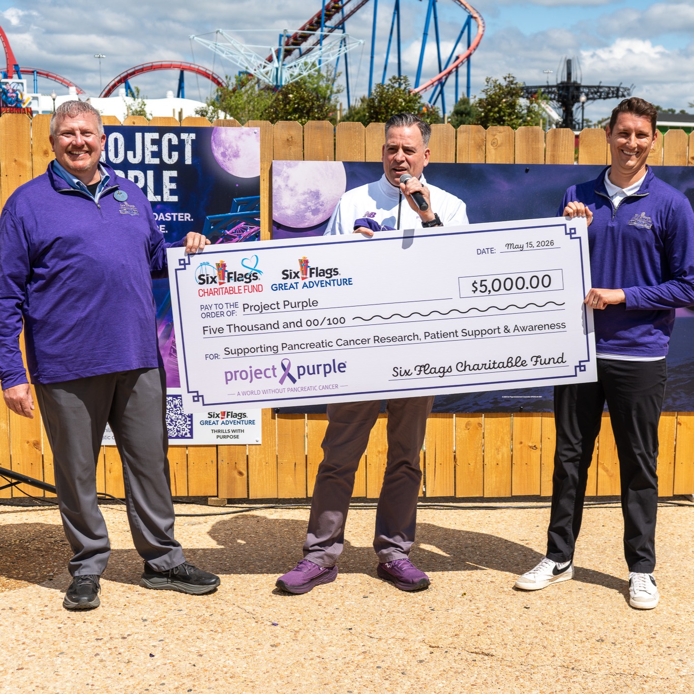 Six Flags is using its new roller coaster to help fight pancreatic cancer episode artwork