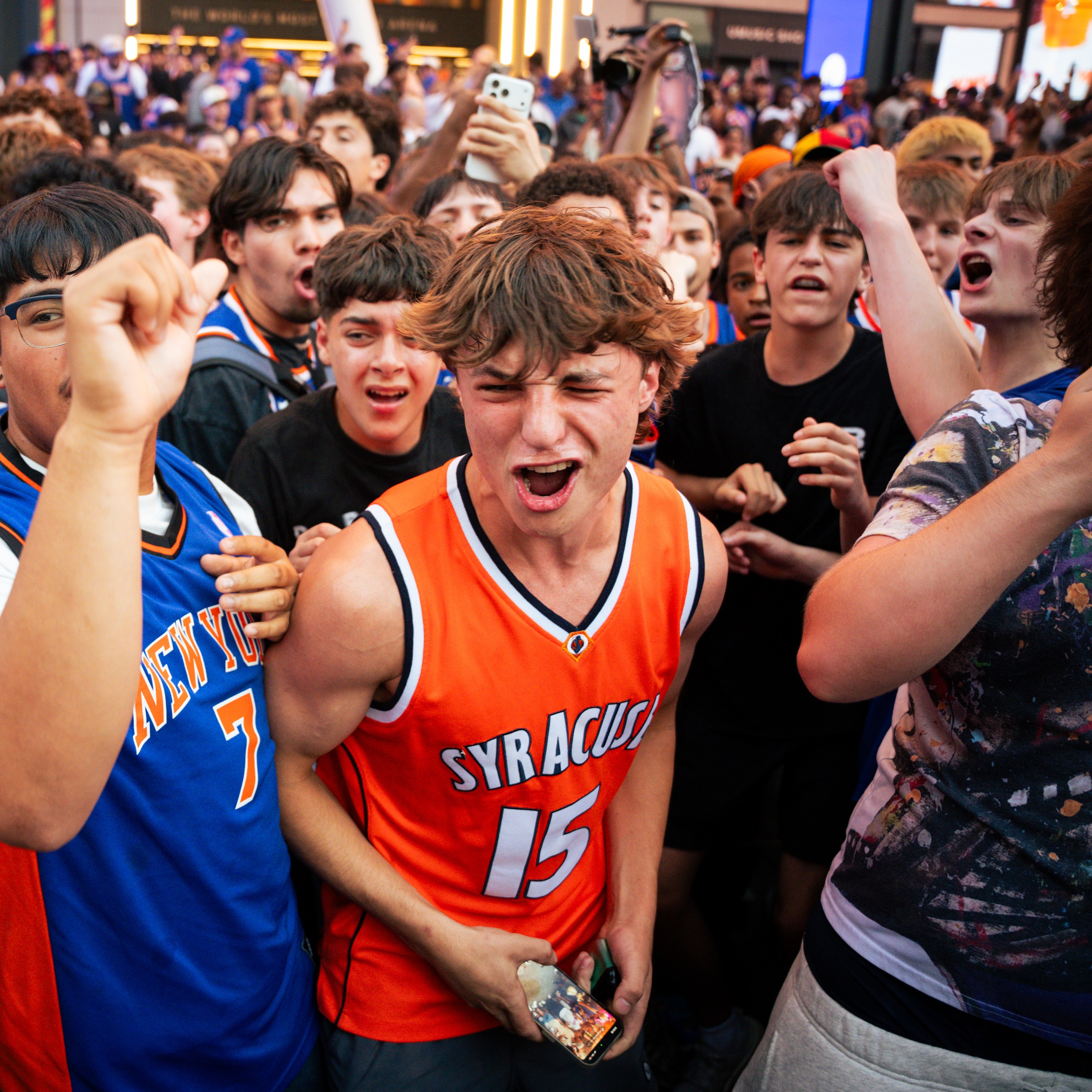 Knicks fans gather at MSG ahead of Game 2 of the NBA finals episode artwork