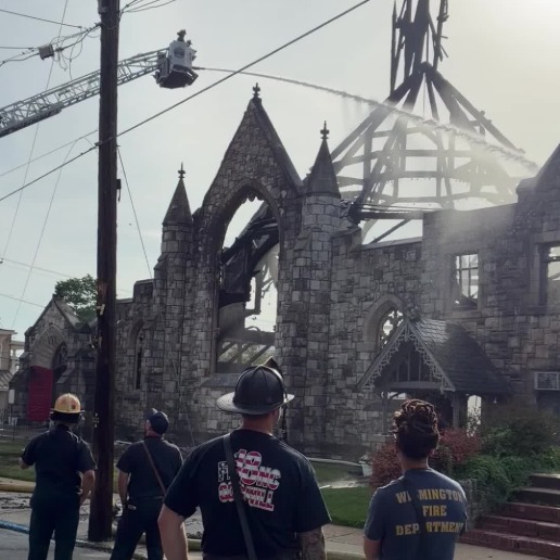 'We will keep moving': Pastor promises to rebuild historic Del. church destroyed in fire episode artwork