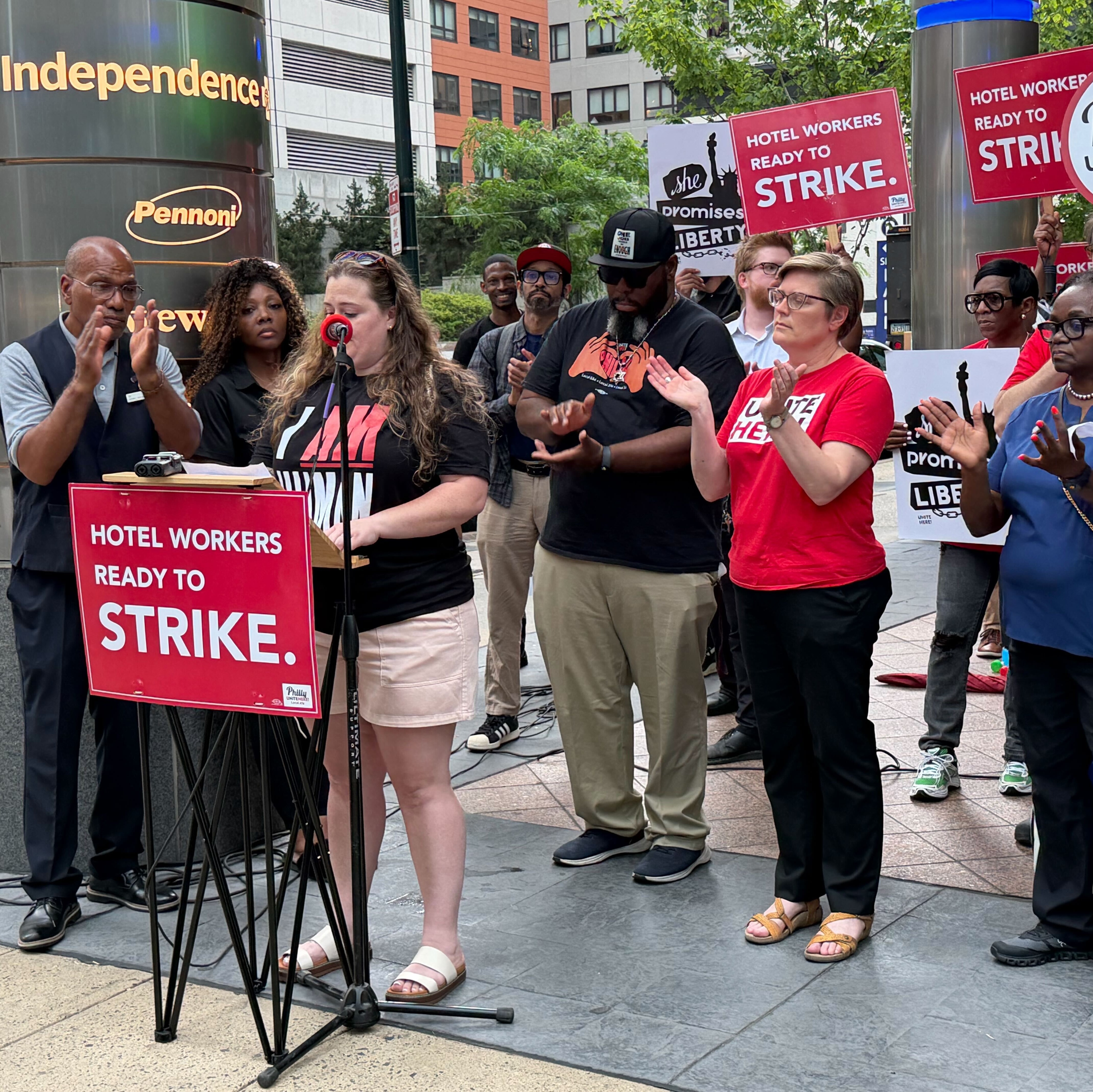 Workers at 5 Philly hotels threaten strike during World Cup events without a new contract episode artwork