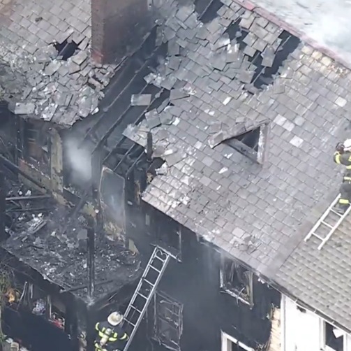 6 families displaced after fire rips through several Bucks County homes episode artwork