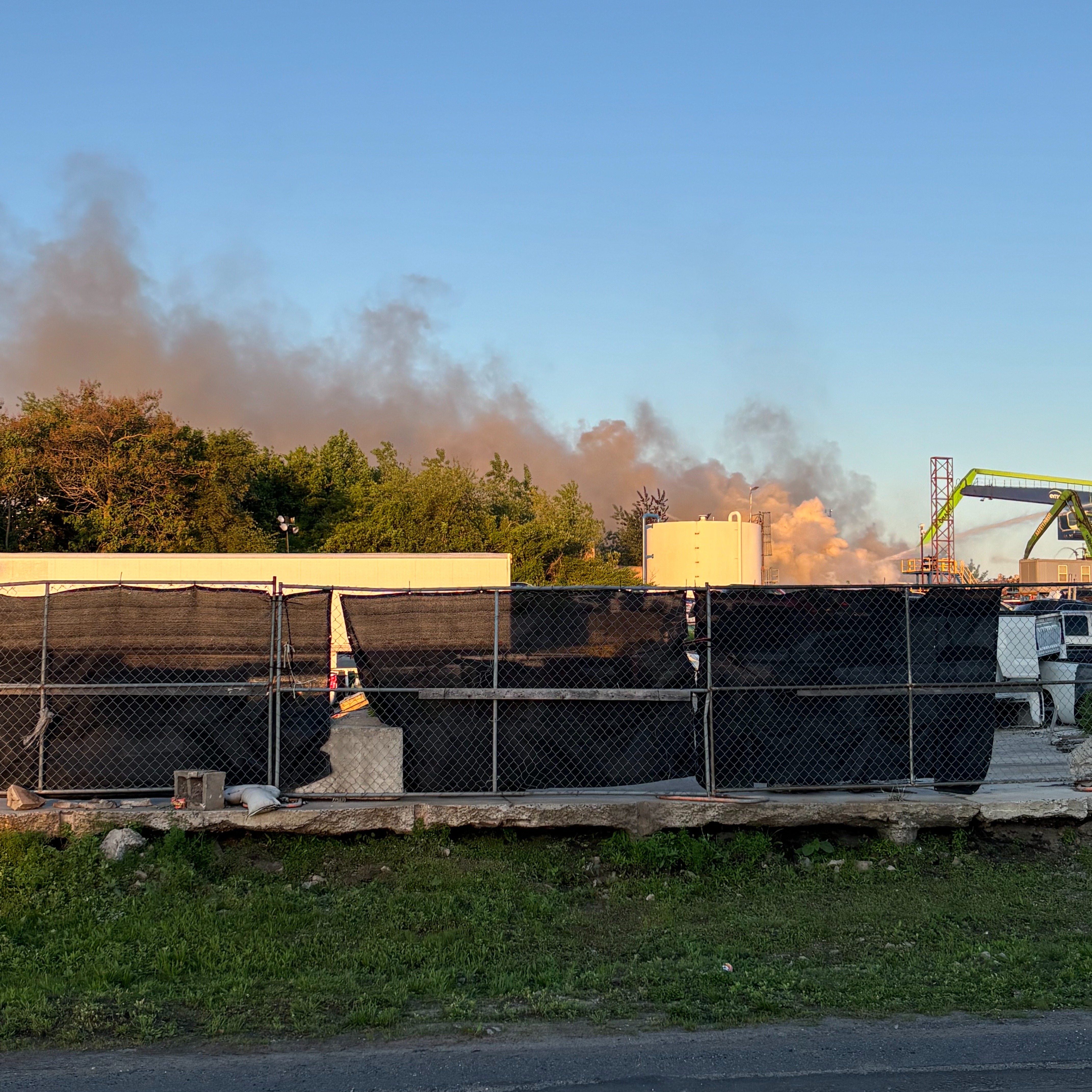 Crews contain fire at Camden scrapyard — the site of at least a dozen fires in recent years episode artwork