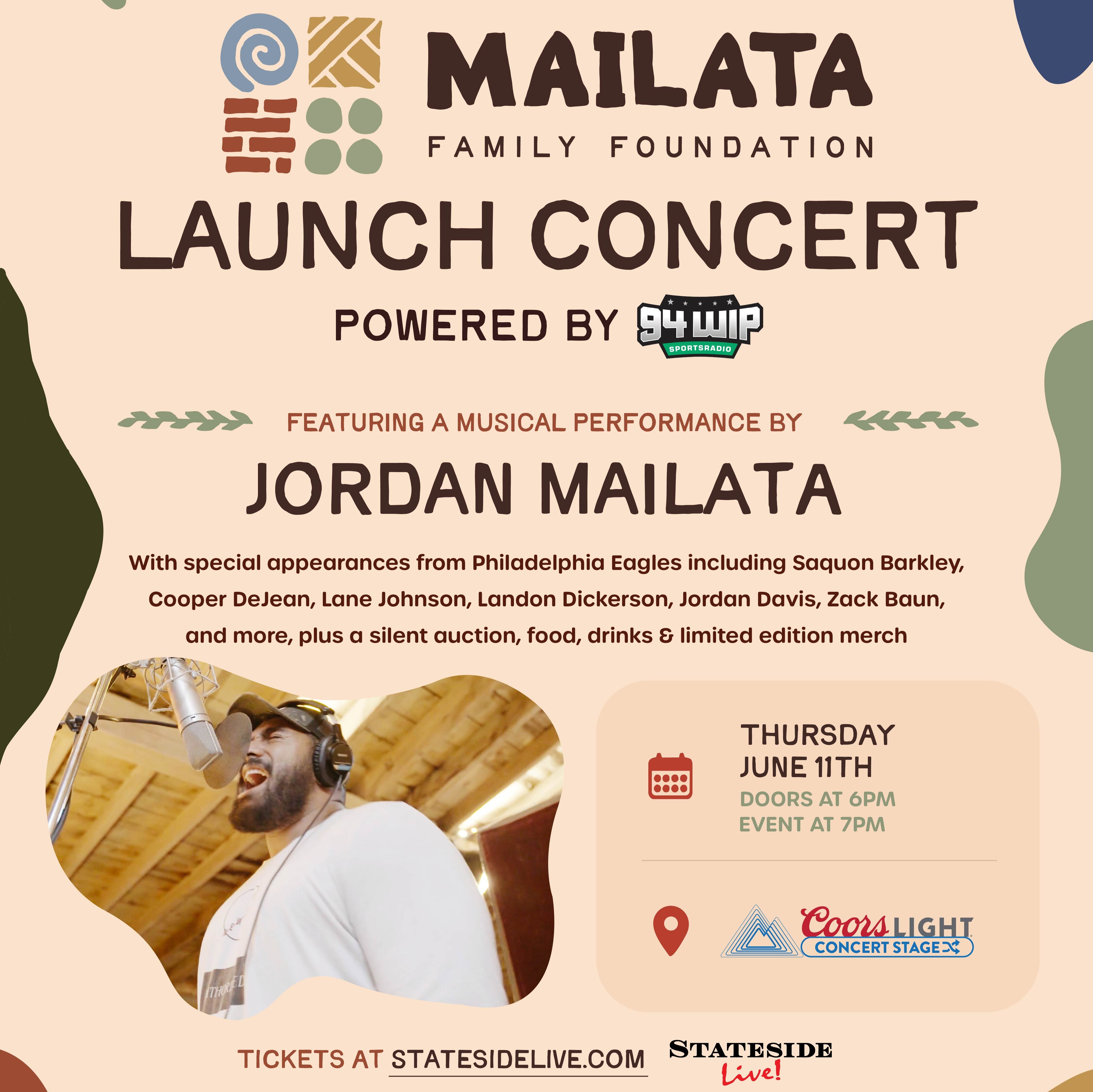 Eagles left tackle Jordan Mailata and wife Niki talk Mailata Family Foundation's launch event episode artwork