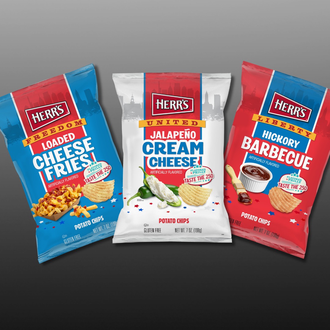 Herr’s reveals winning chip flavors inspired by America’s 250th episode artwork