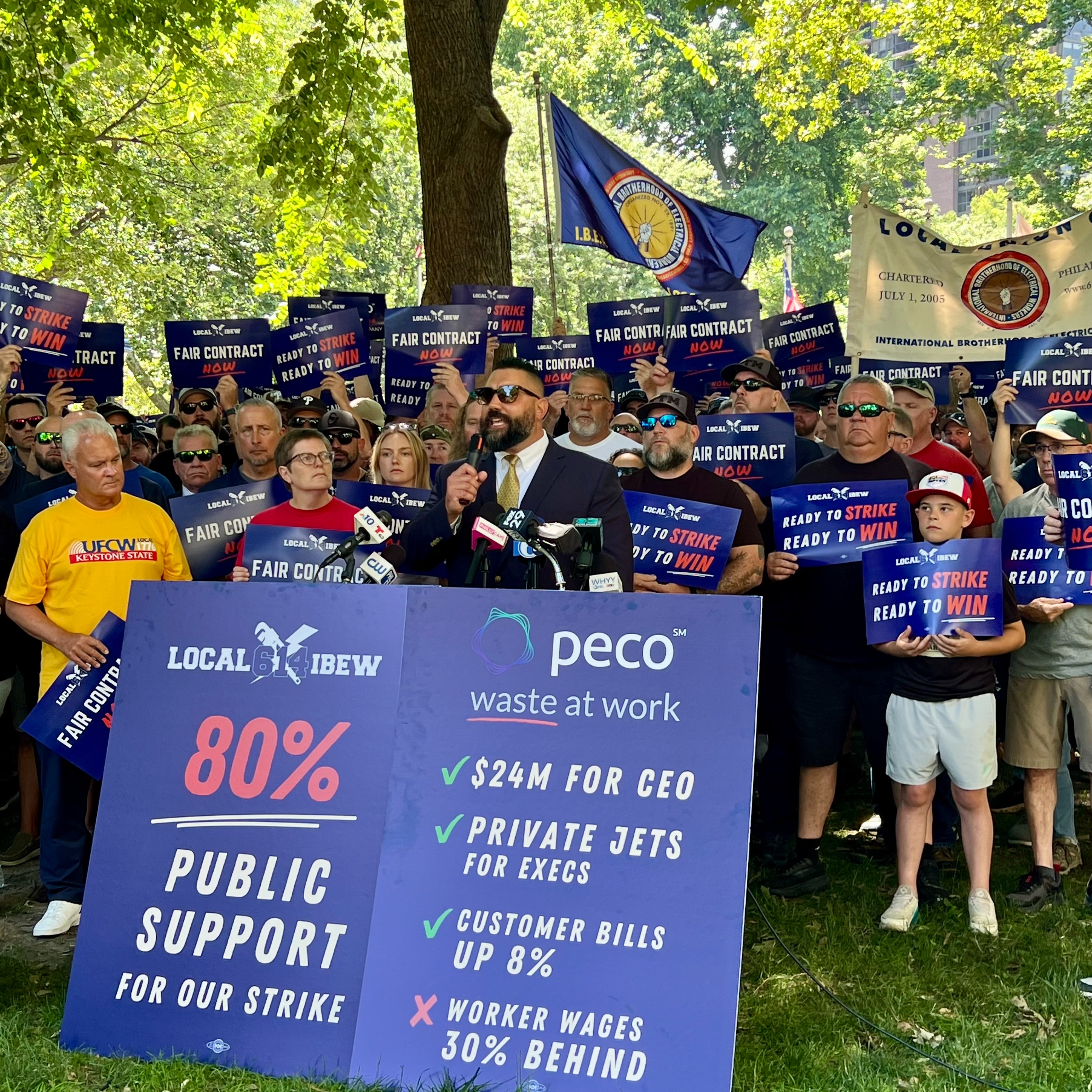PECO workers will go on strike starting July 4 episode artwork