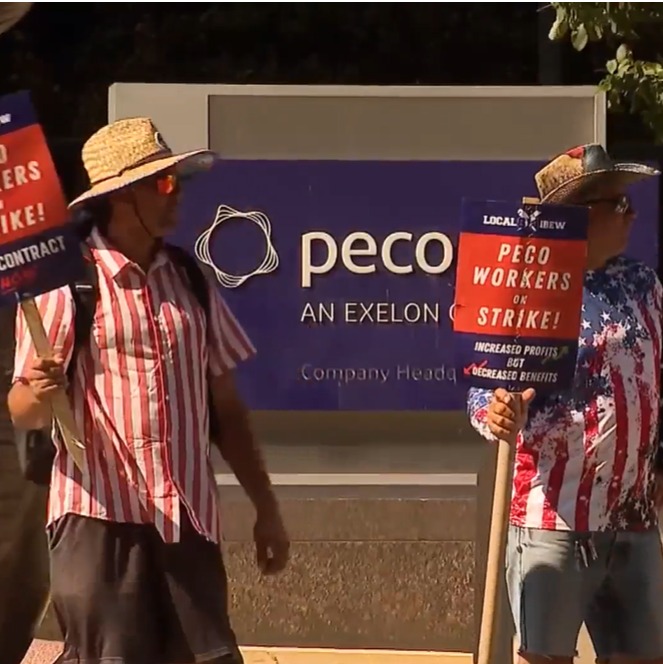PECO disputes union claims of assault against picketers episode artwork
