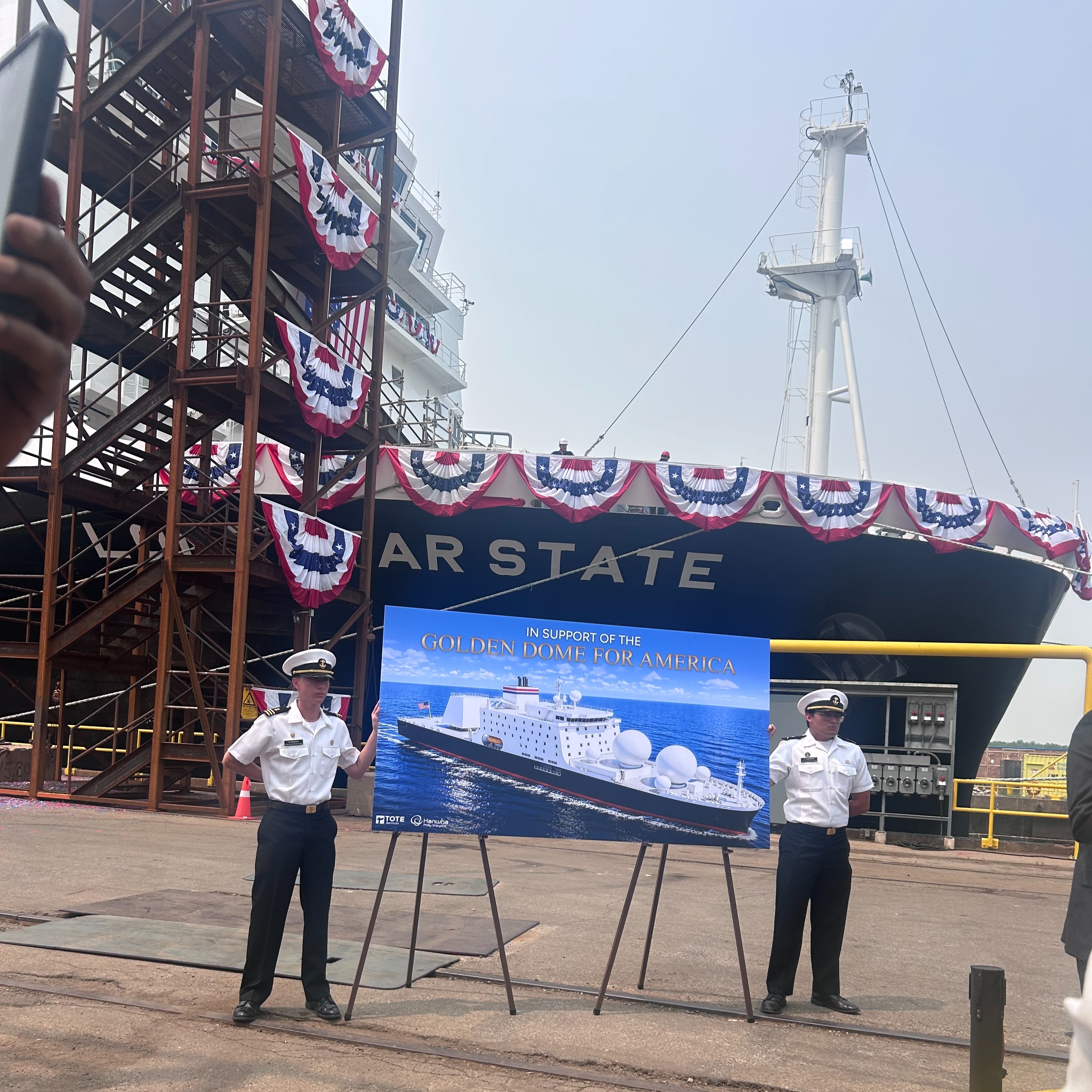 Transportation officials christen new state-of-the-art naval training ship episode artwork