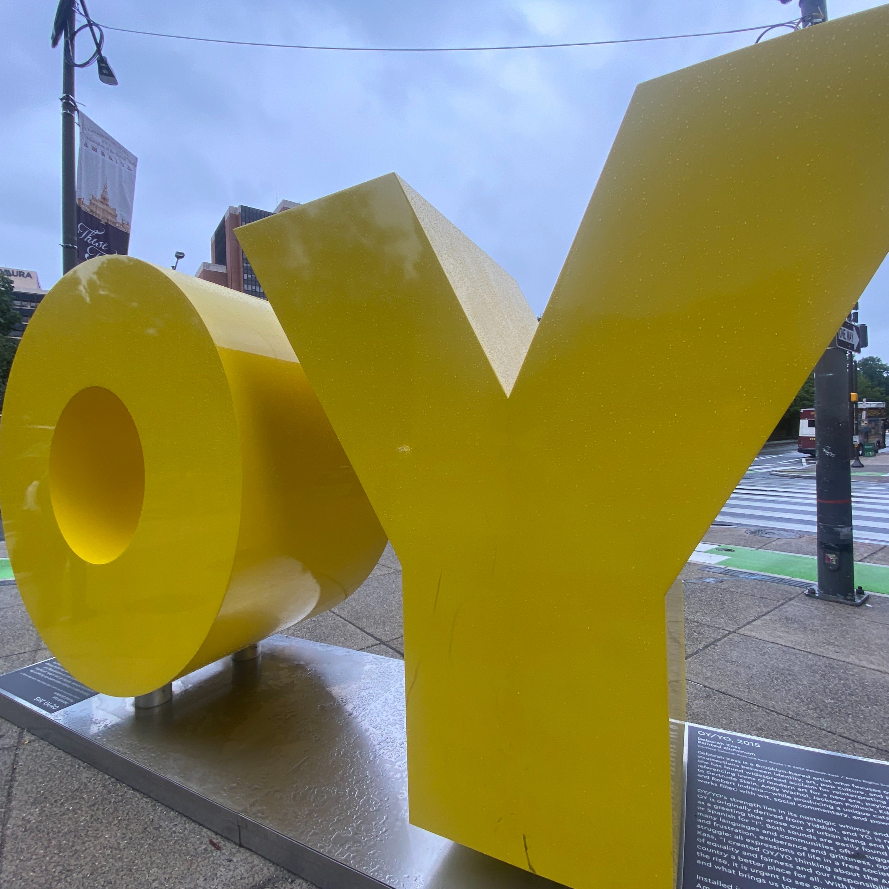 Man wanted in connection with vandalism on OY/YO statue outside Weitzman National Museum episode artwork