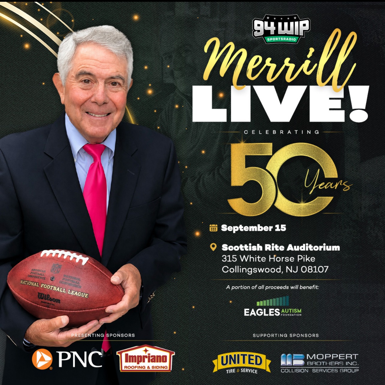 Philadelphia to celebrate Merrill Reese’s 50th season as the voice of the Eagles episode artwork