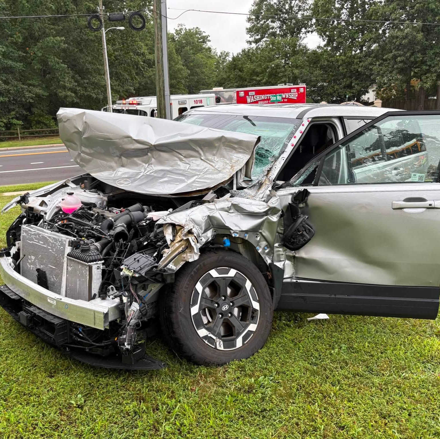 Car crashes into school bus in Washington Township episode artwork