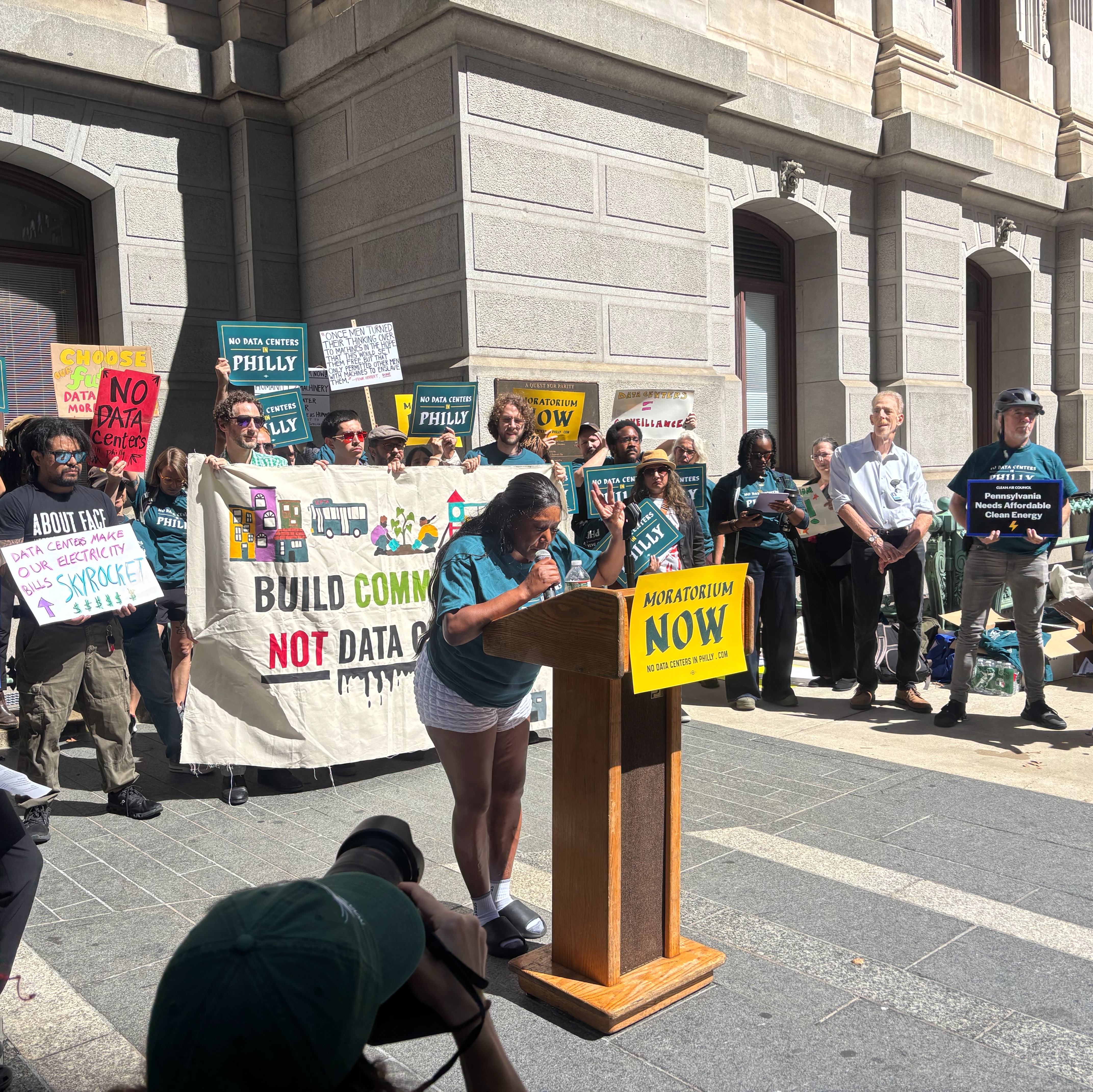 Anti-data center coalition asks City Council to pass a moratorium on development episode artwork